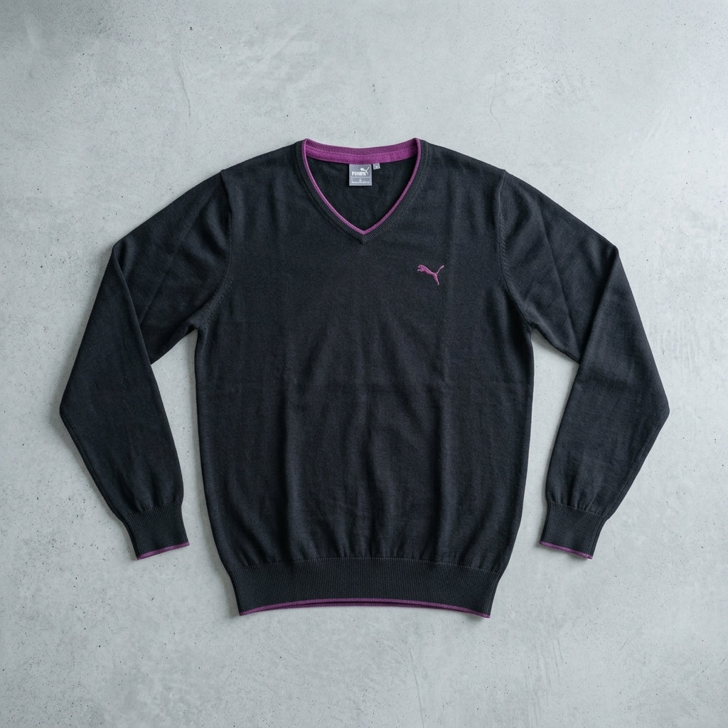 Puma Men's Solid Long Sleeve Sweater