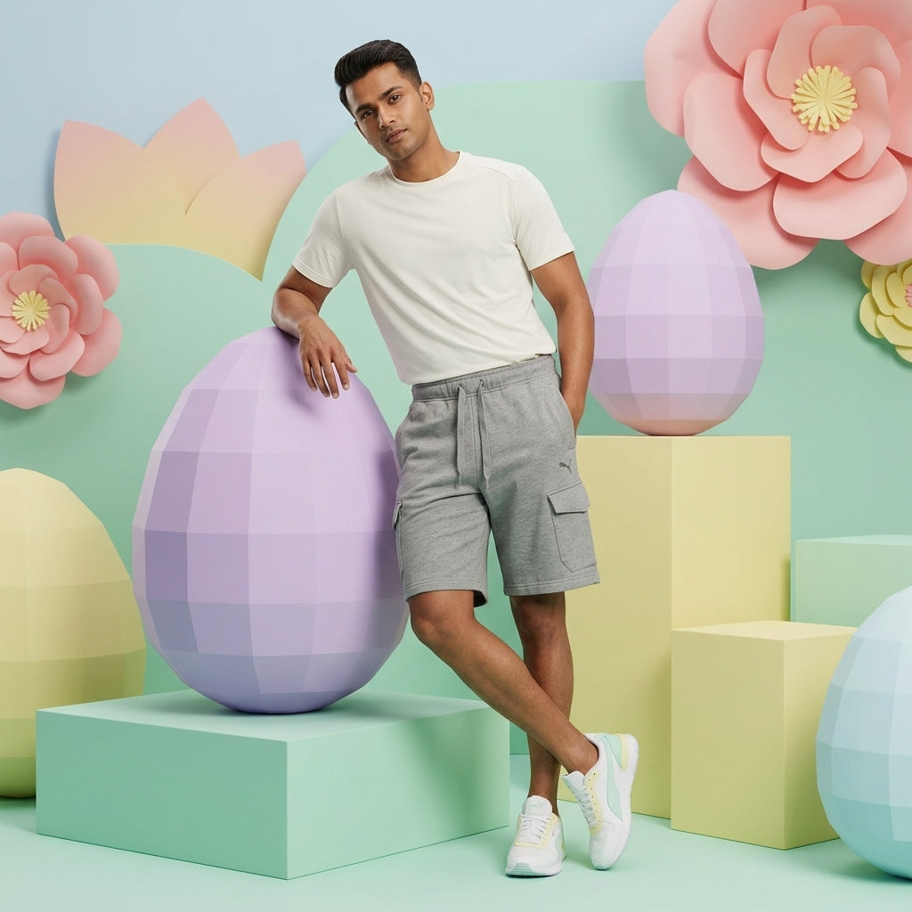 Puma Men's Cargo Pocket Sweat Shorts