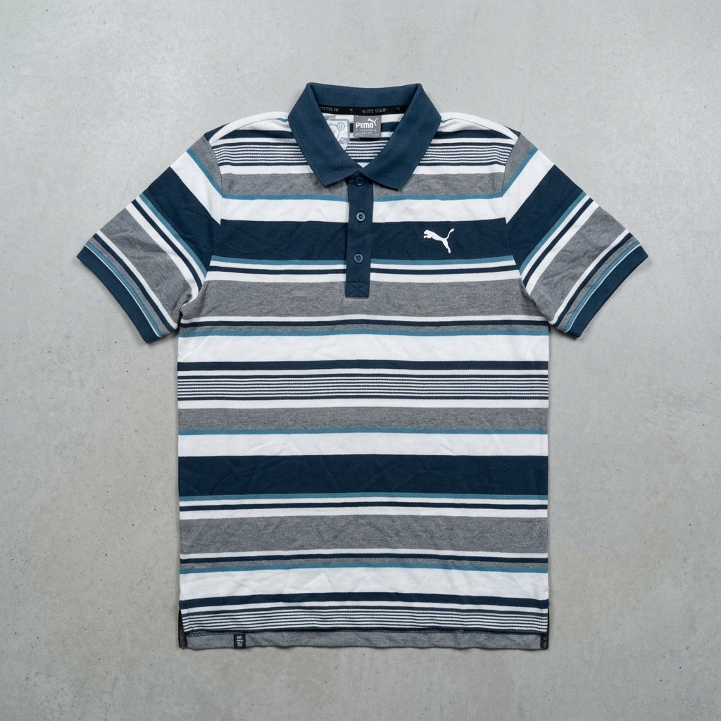 Puma Men's FUN Dry Stripe Pique Polo