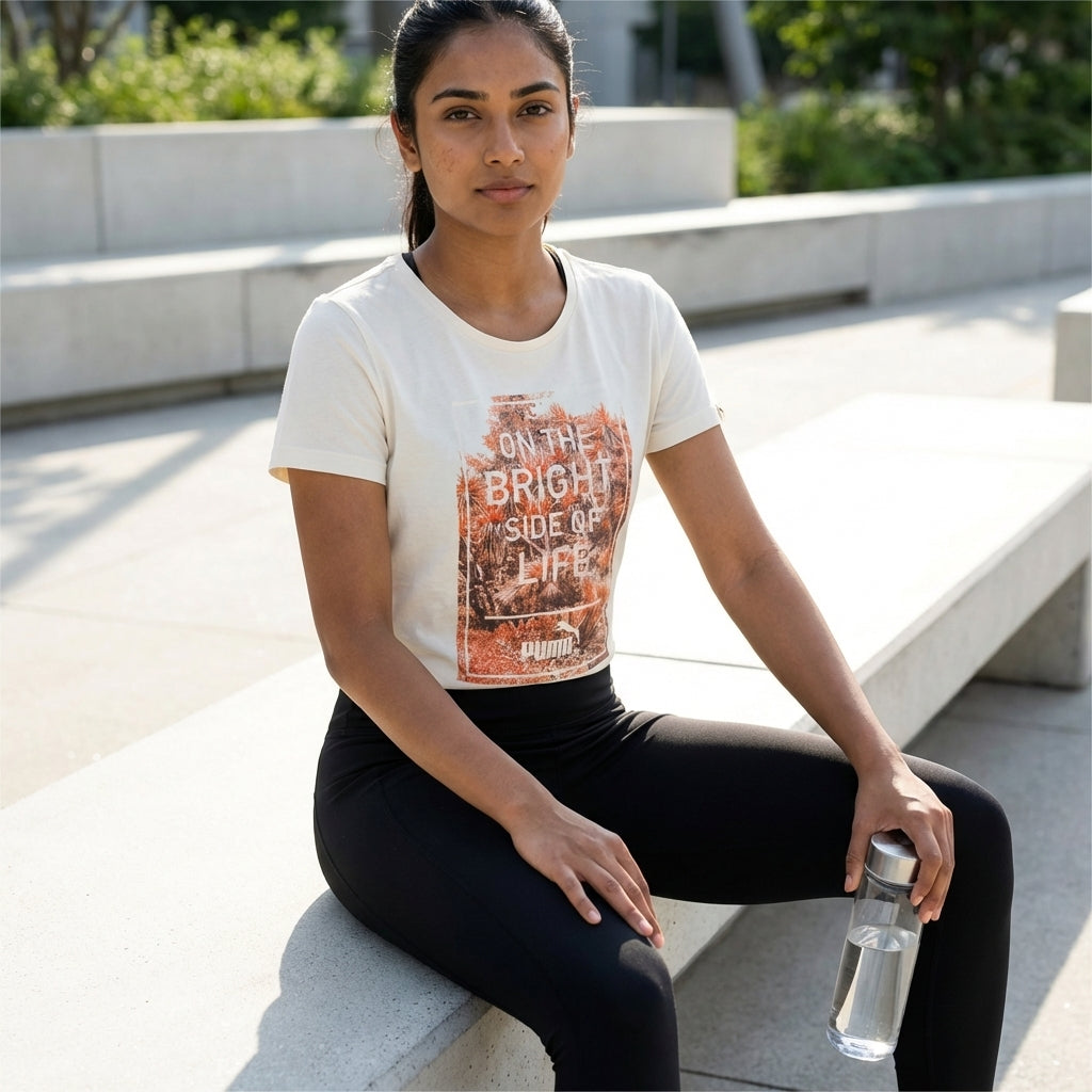 Puma Women's Photo Summer Tee White