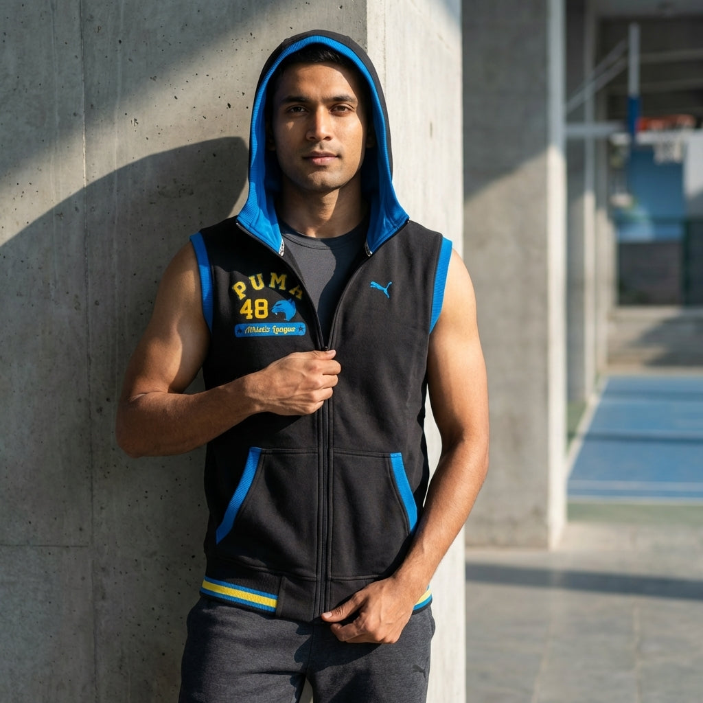Puma Men's Sleeveless Sweat Jacket
