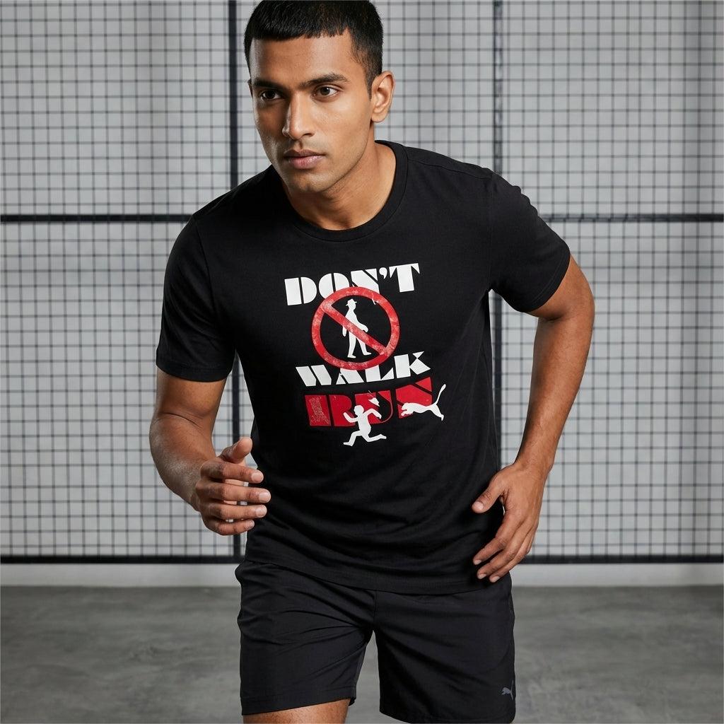 Puma Don't Walk Tee Black