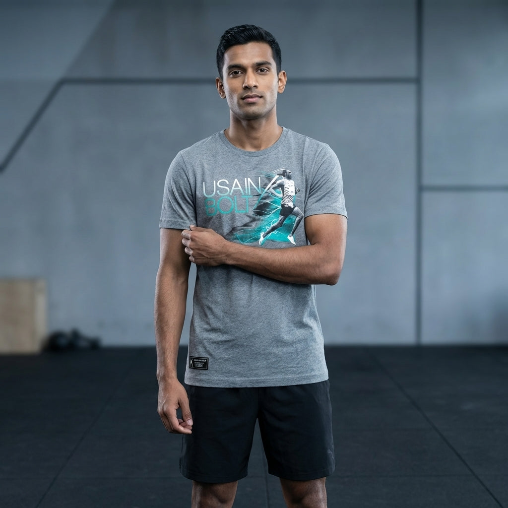 Puma Men's UB Active Tee - Medium Gray Heather