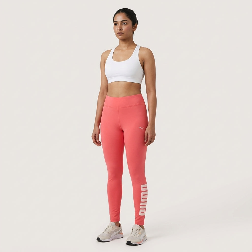 Puma ESS No.1 Women's Leggings Sunkist Coral