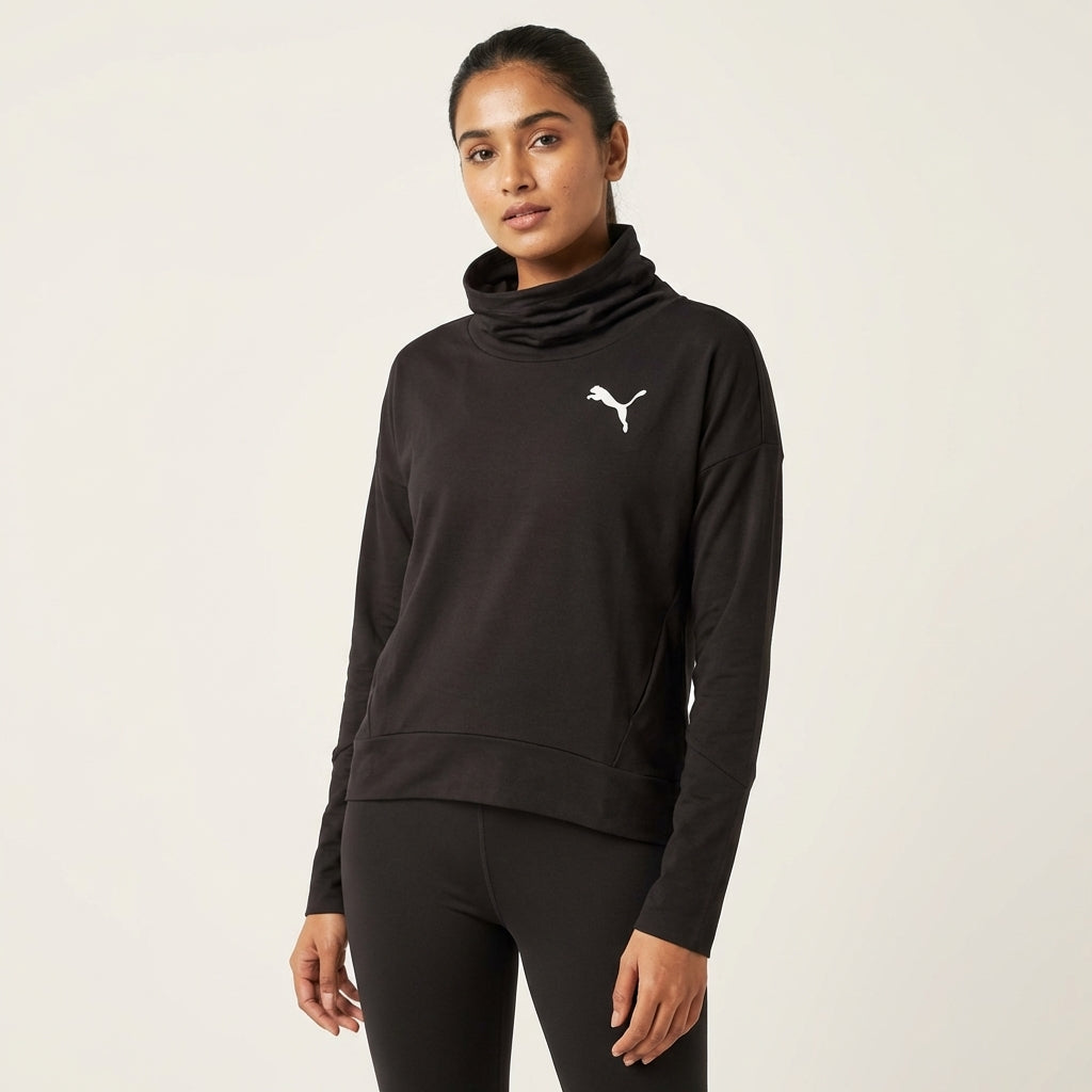 Puma Elevated Rollneck Women's Cotton Sweatshirt
