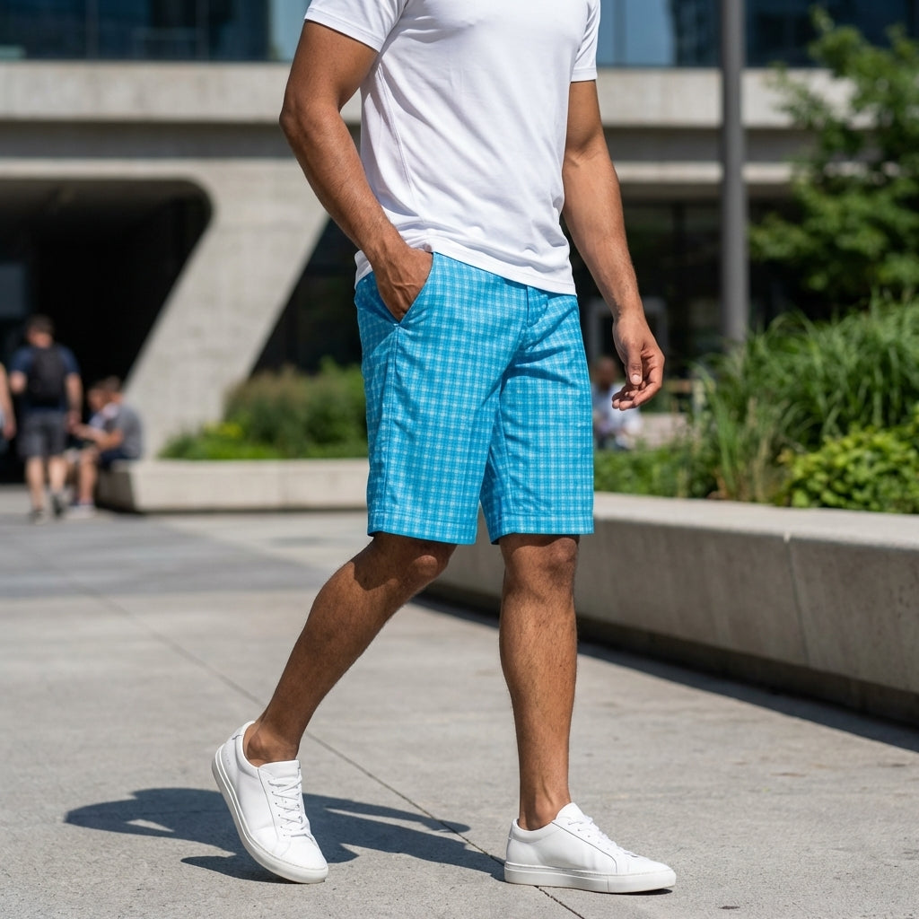 Puma Men's GT Plaid Tech Shorts