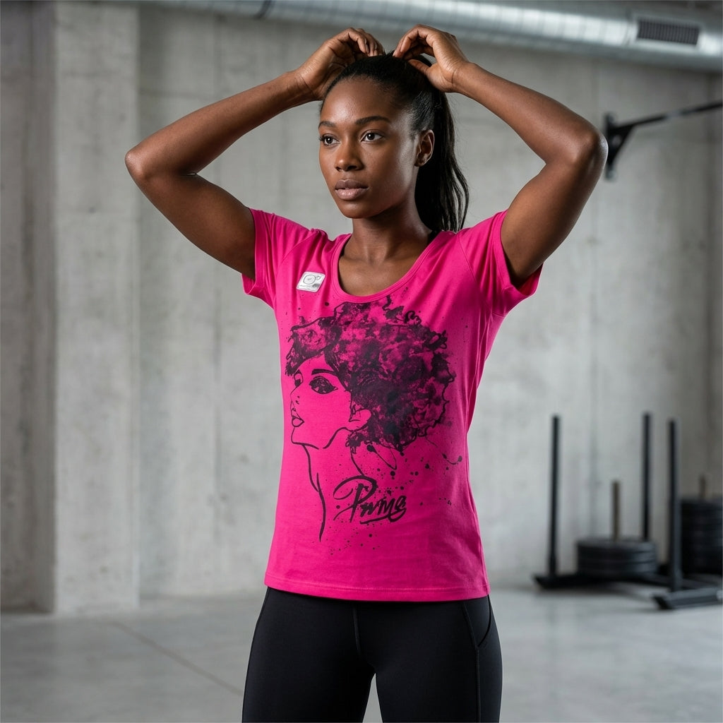 Puma Afro Tee Fuchsia Purple