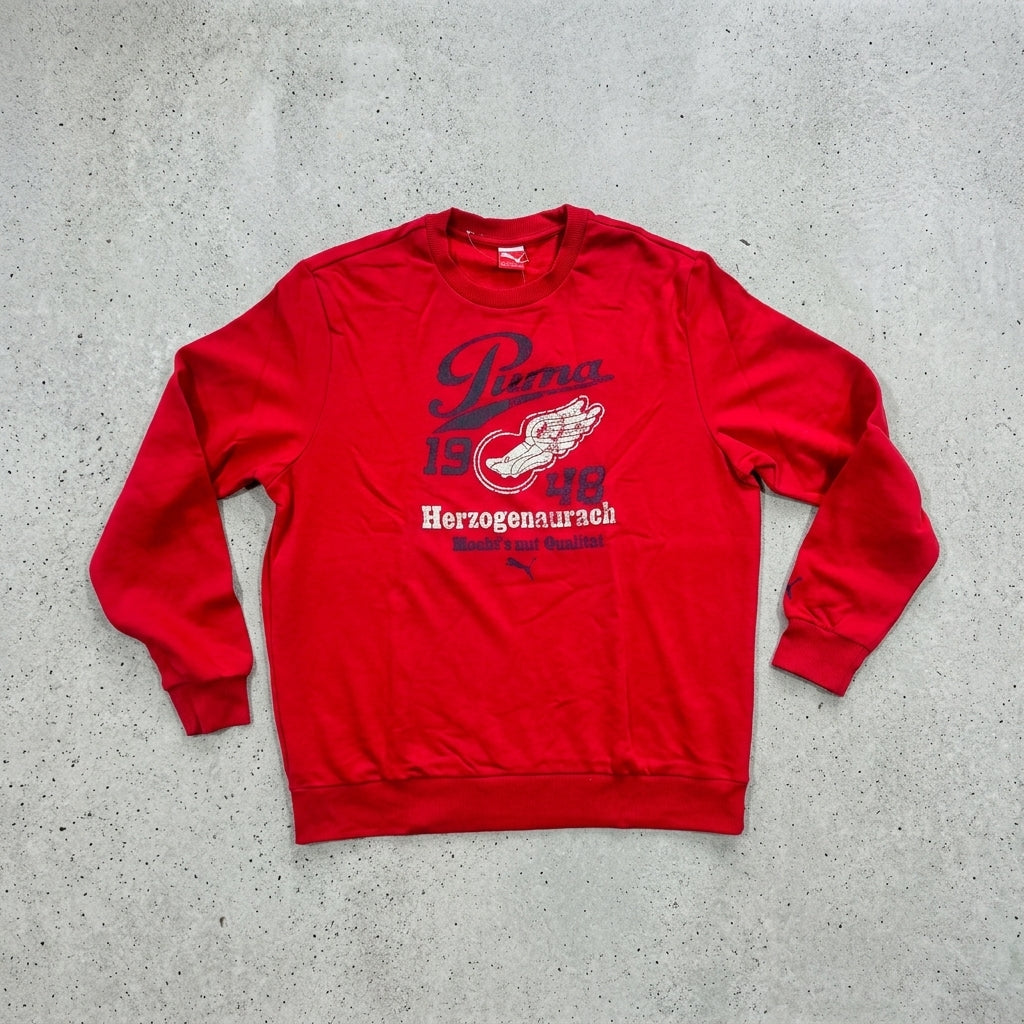Puma Crew Sweat Fleece 2 Haute Red