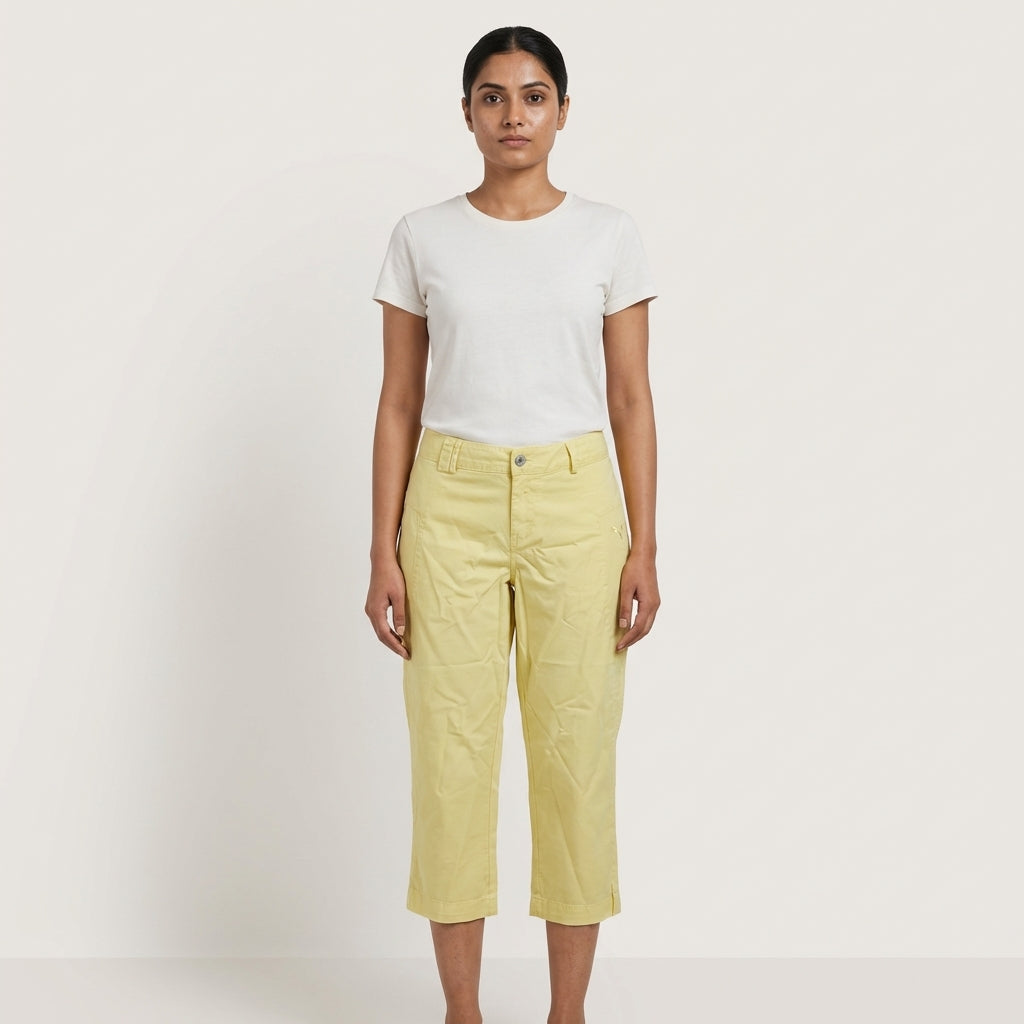 Puma Women's Yellow Iris Capri Pants