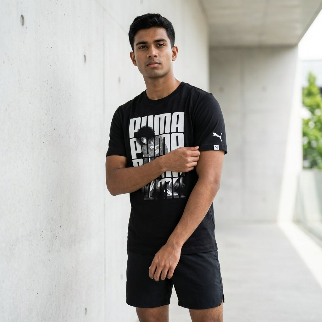 Puma Men's Brand Tee Black