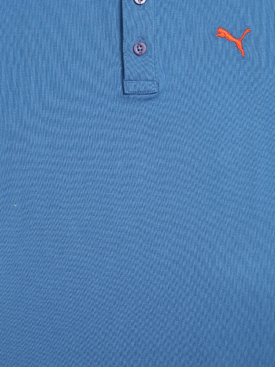 Puma Solid Polo Nautical Blue