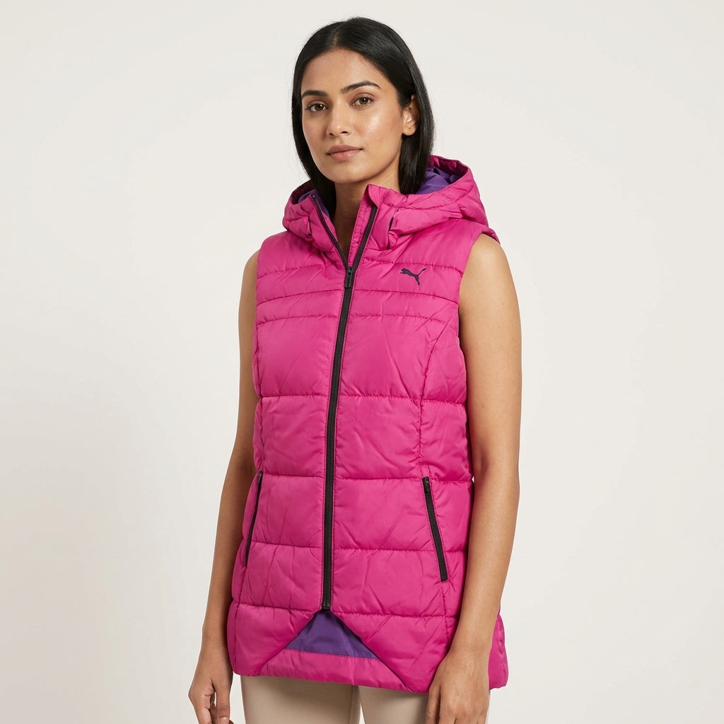 Puma CA Style Down Vest Fuscia