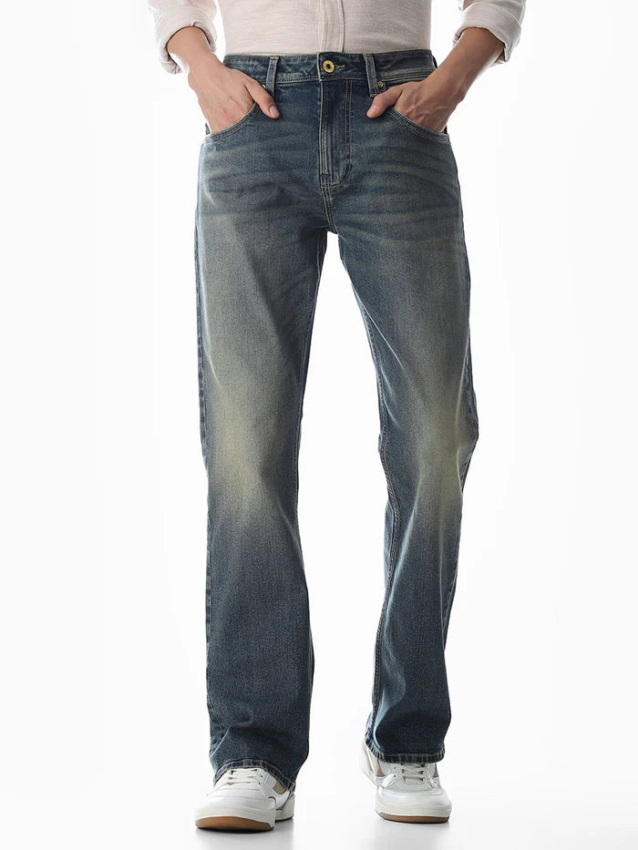 Puma Men's Regular Fit Dirty Worn Denim