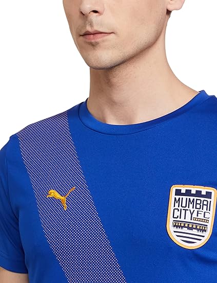 Puma Men's MCFC Replica Tee Clematis Blue