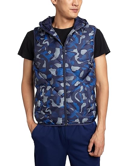 Puma Men's FUN Hooded Padded Vest Peacoat