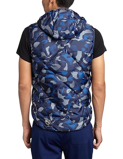 Puma Men's FUN Hooded Padded Vest Peacoat