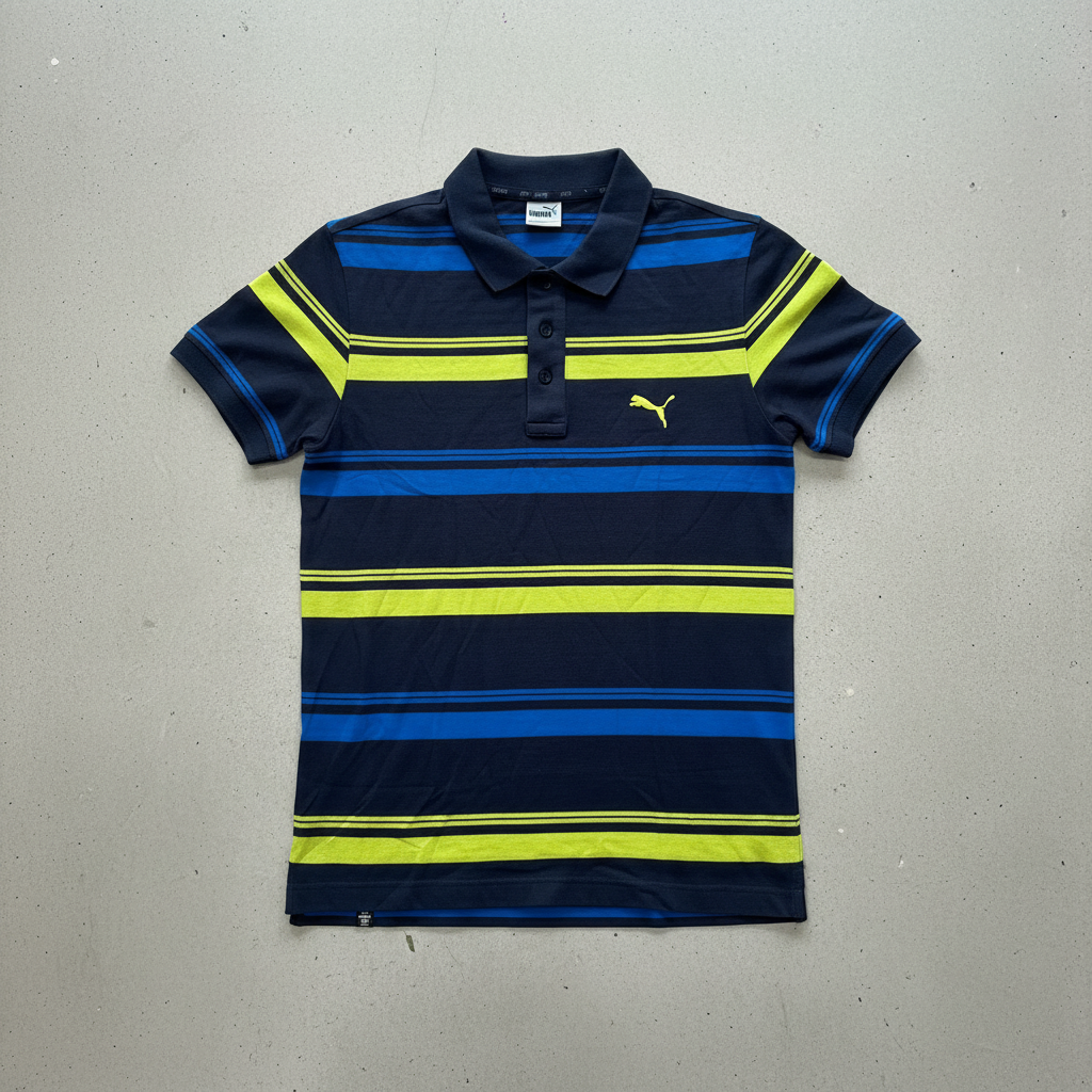 Puma Iconic Stripe Pique Polo Peaco
