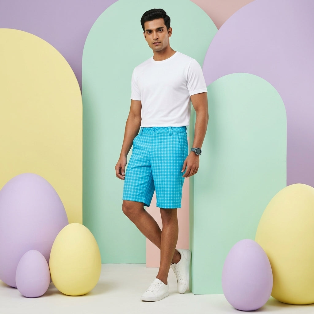 Puma Men's GT Plaid Tech Shorts