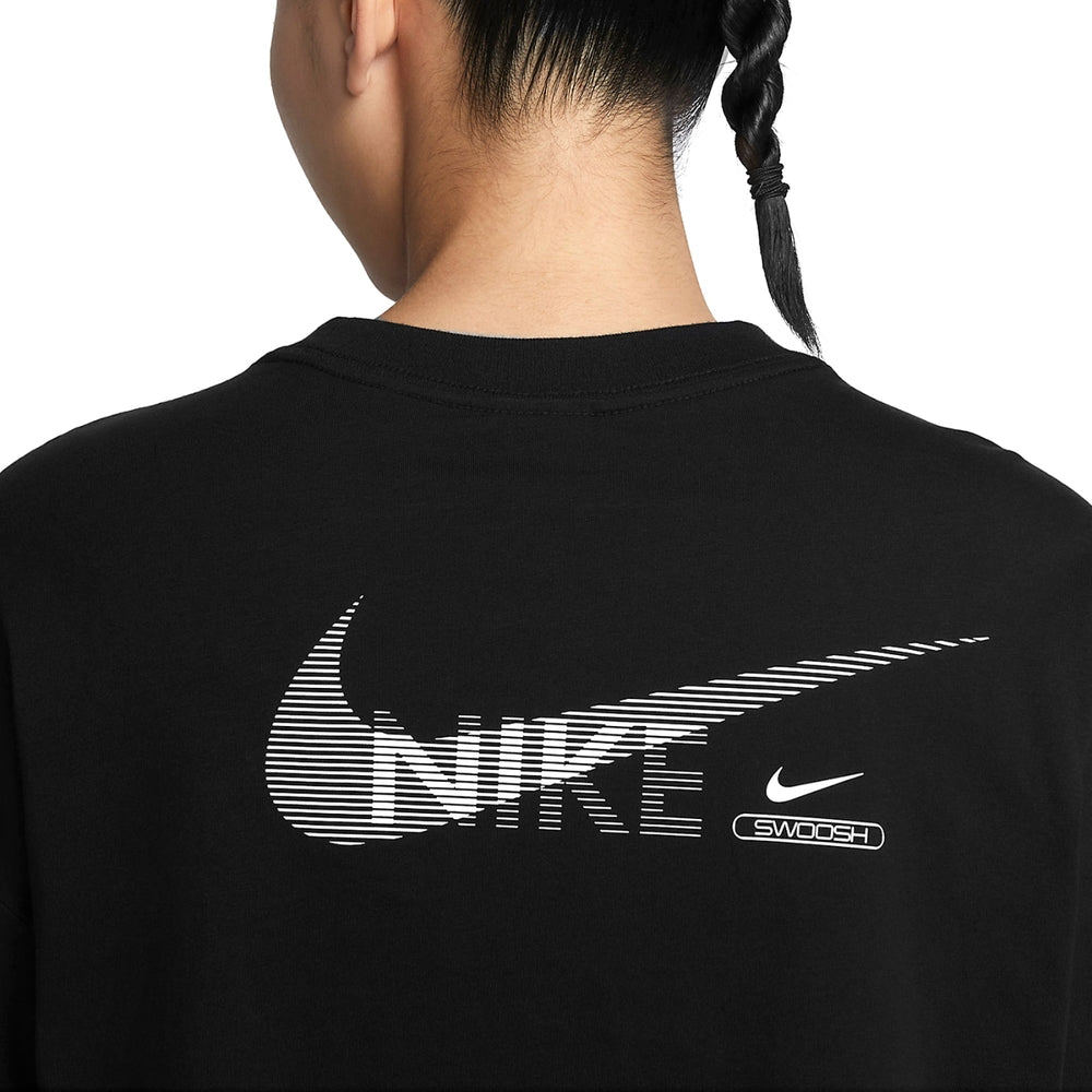 Nike Sportswear Swoosh Graphic Long-Sleeve Top