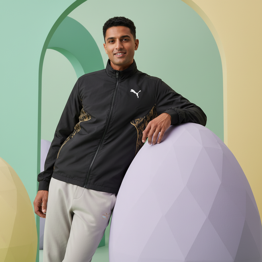 Puma v-Kat Woven Jacket Black-Team