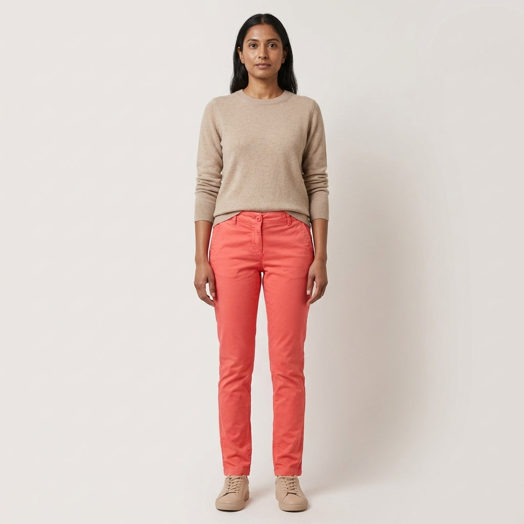 Puma Women's Chino Pants in Oyster Gray