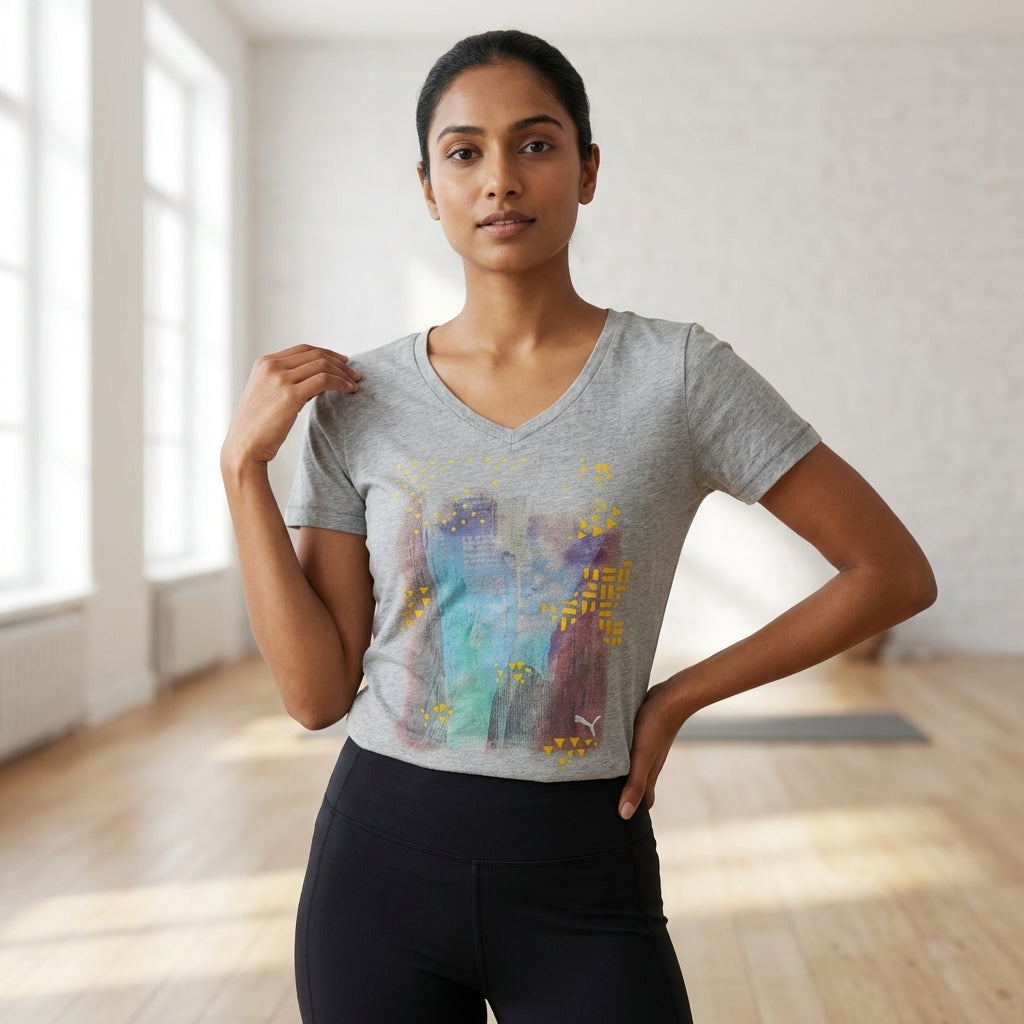 Puma Women's Tee Light Gray Heather