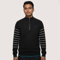 Puma Men's 1/4 Zip Novelty Sweater Performance Tee Black
