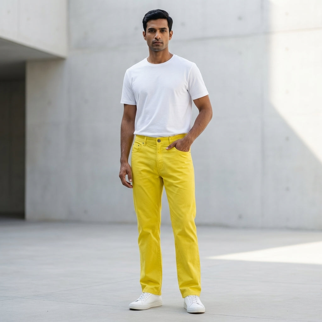Puma Garment Dyed Long Pants Goldfinch