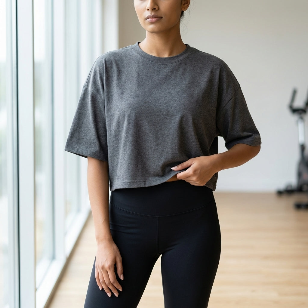 Puma Women's Cropped Crew Neck T-Shirt