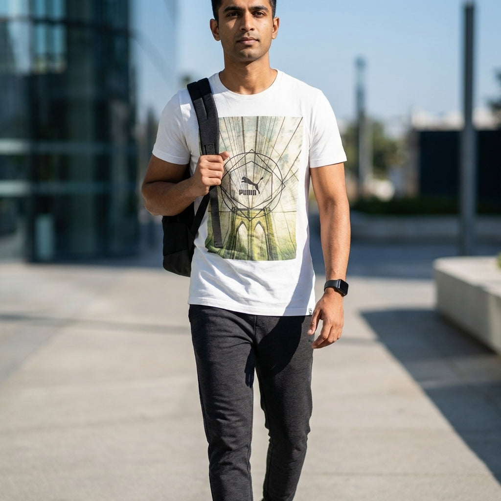 Puma Brand Puls Tee White
