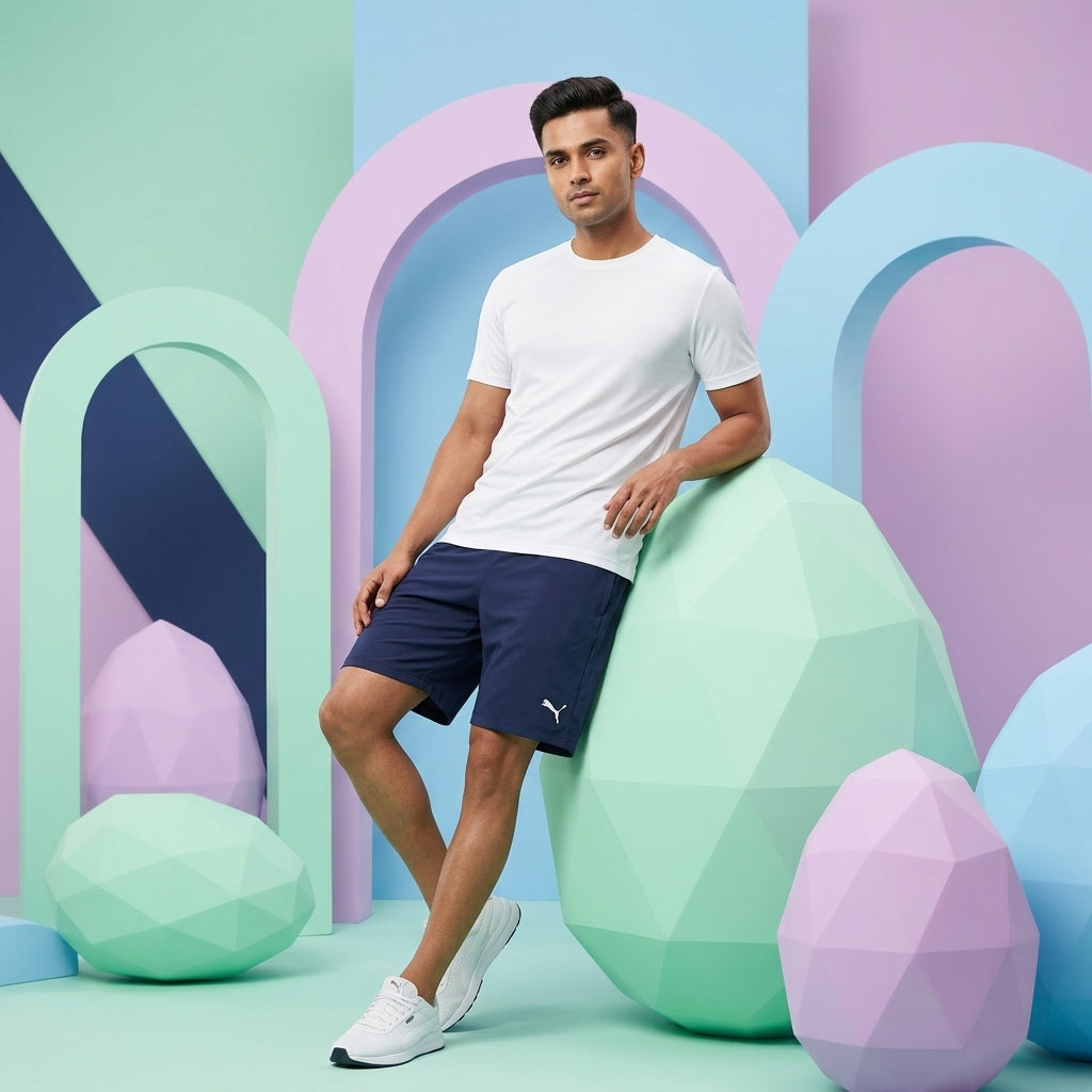 Puma ESS Jersey 9 Bermudas Peacoat