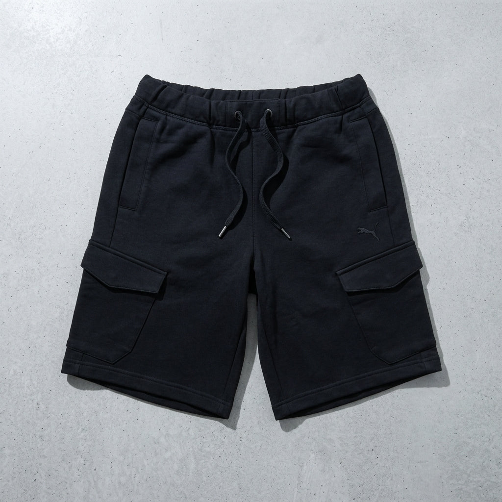 Puma Men's Cargo Pocket Sweat Shorts Black
