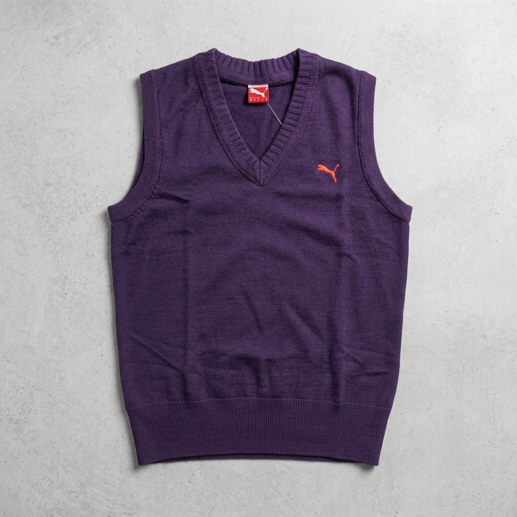 Puma Women's Solid Sleeveless Sweater in Blackberry Cordial
