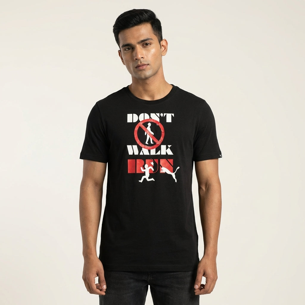 Puma Don't Walk Tee Black