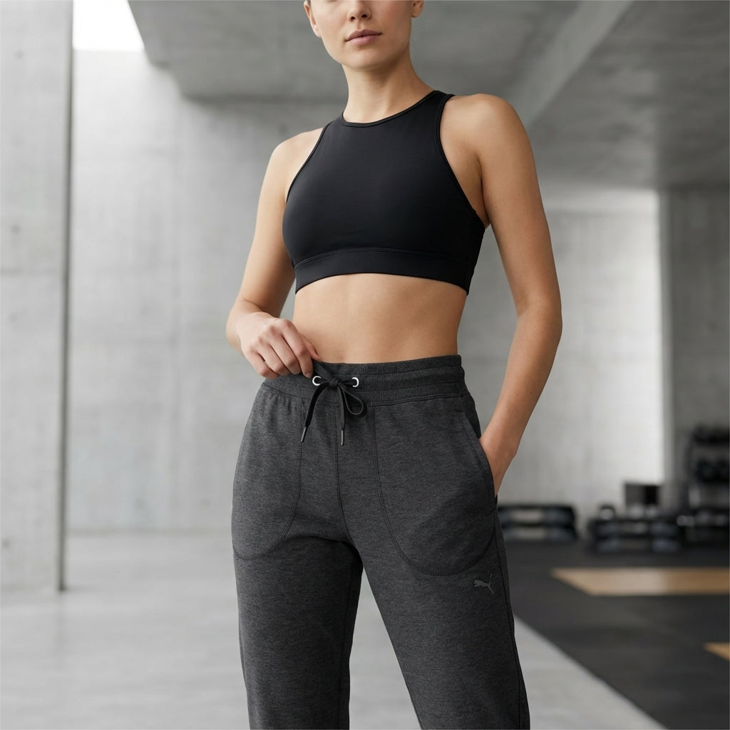 Puma Women's Active Track Pants Dark Gray