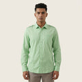 Puma Men's Long Sleeve Summer Green Shirt