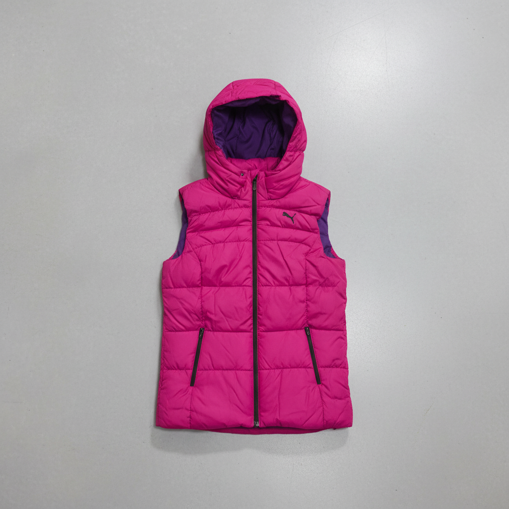 Puma CA Style Down Vest Fuscia