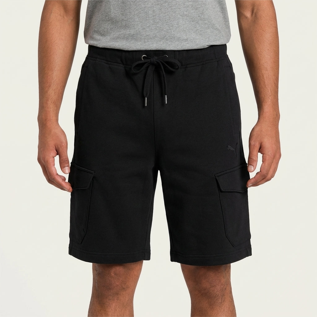 Puma Men's Cargo Pocket Sweat Shorts Black
