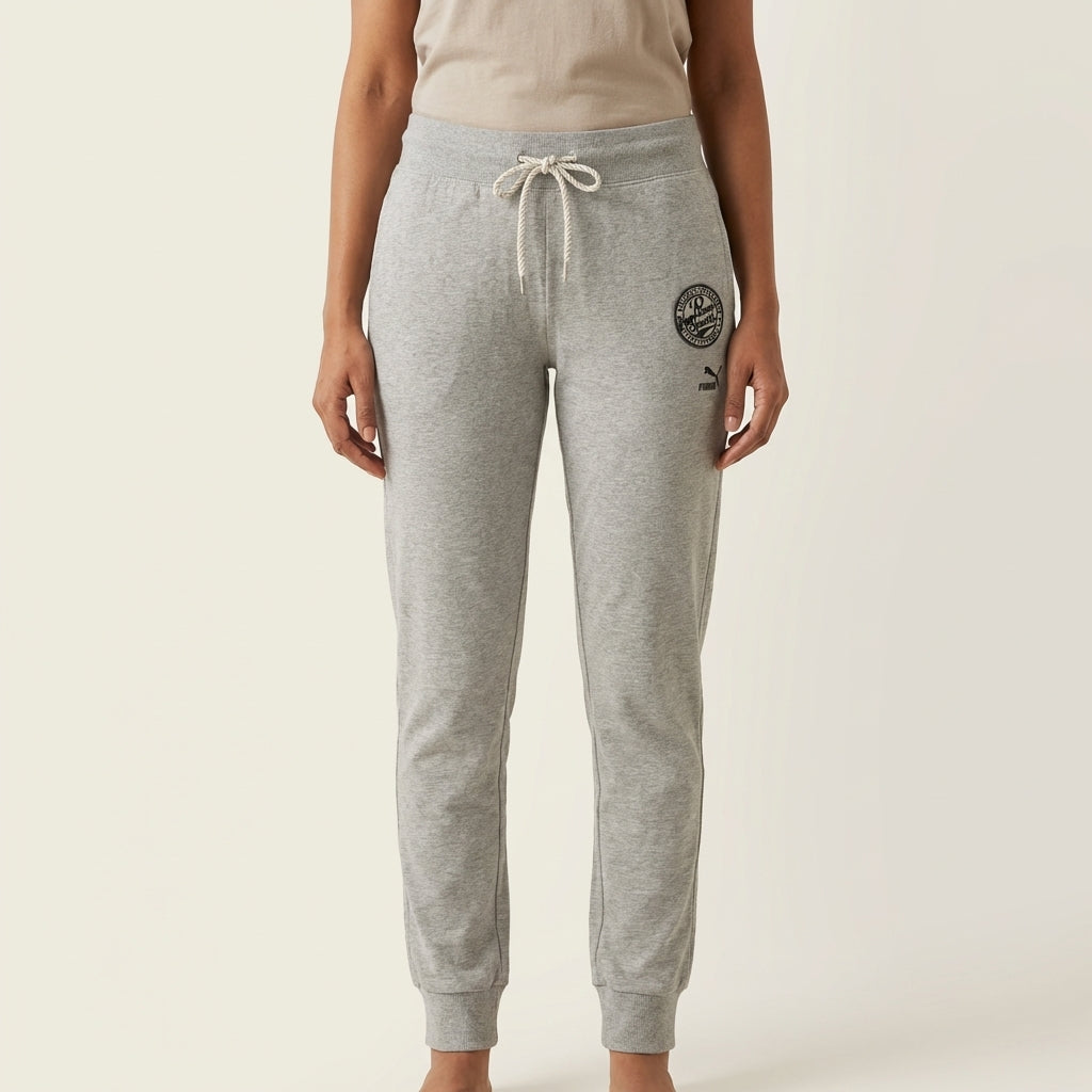 Puma Women's Varsity Sweat Pants - Light Gray