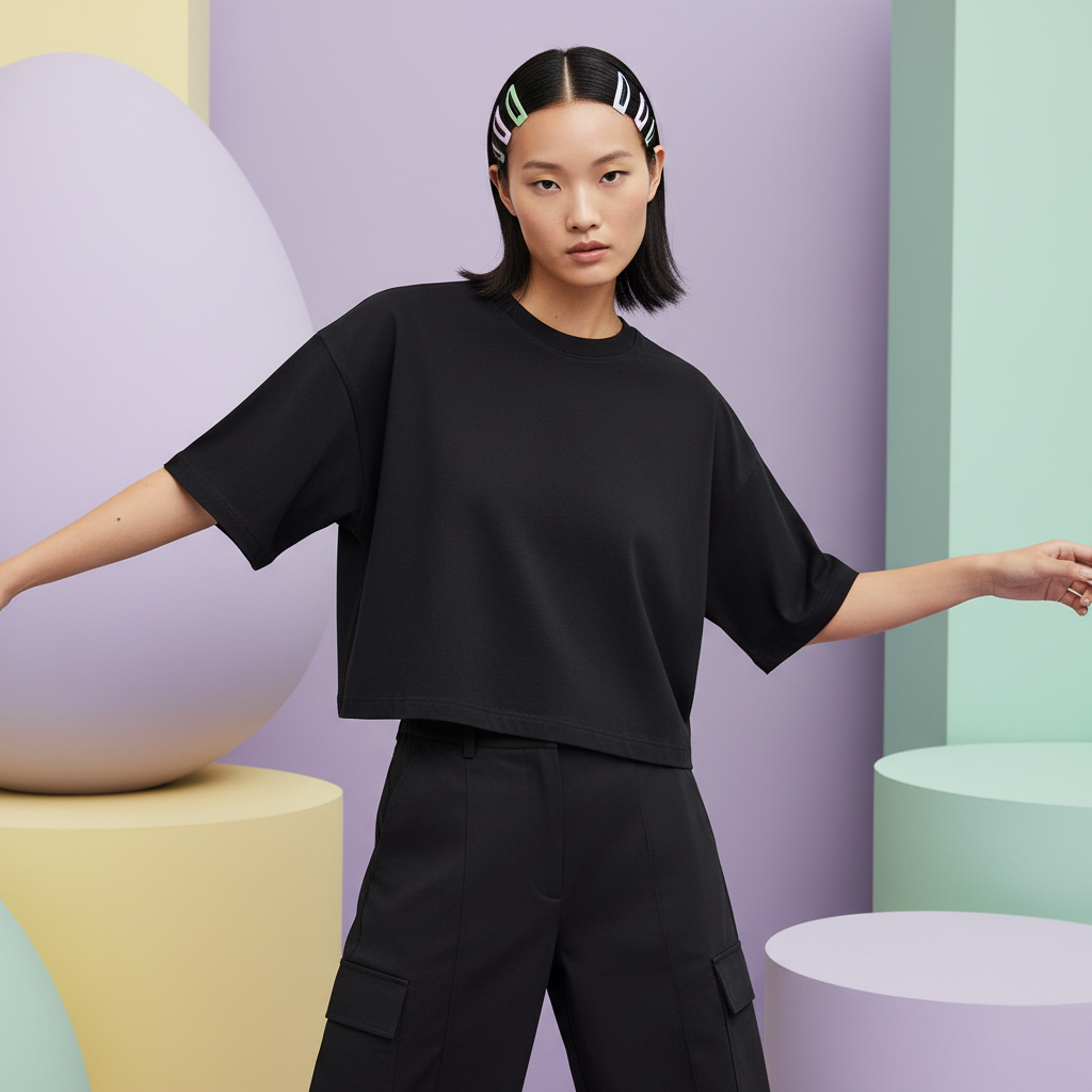 Puma Women's Cropped Crew Neck T-Shirt