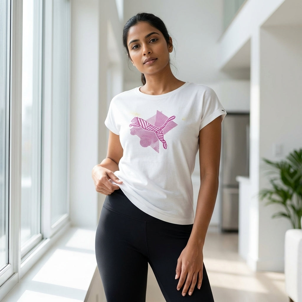 Puma Women's Graphic Essentials Tee