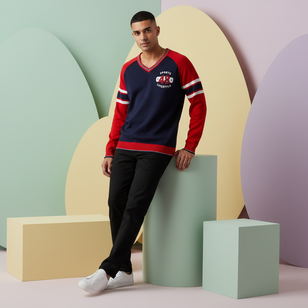 Puma Boys Color Blocked Sweater