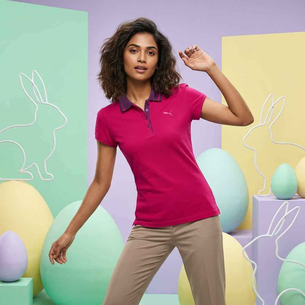 Puma Style Better Polo Cerise