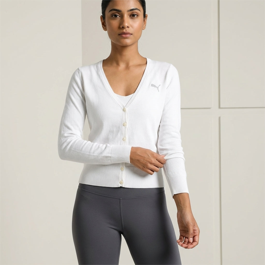 Puma Women's Golf Cardigan - White
