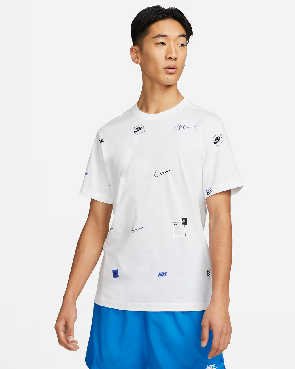 Nike Men's Sportswear Logo All-Over Print T-Shirt