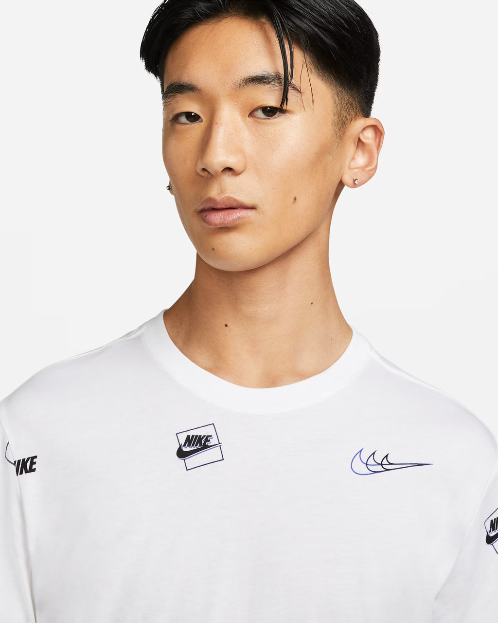 Nike Men's Sportswear Logo All-Over Print T-Shirt