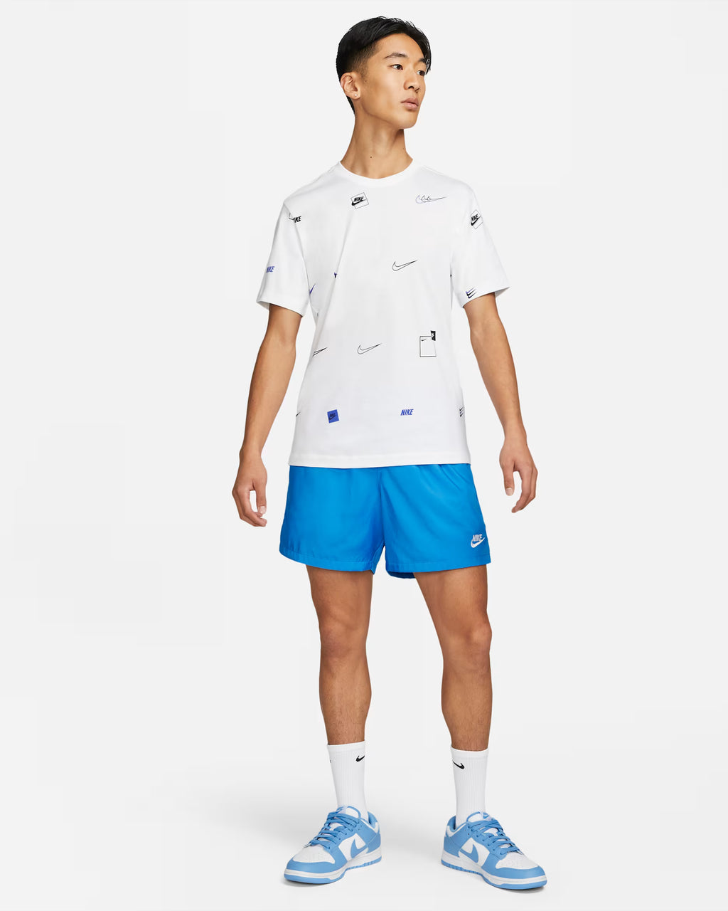 Nike Men's Sportswear Logo All-Over Print T-Shirt
