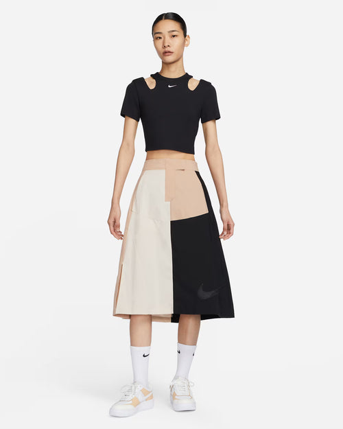 Nike AS Women's Sportswear Essential Short Sleeve Cut-Out Top