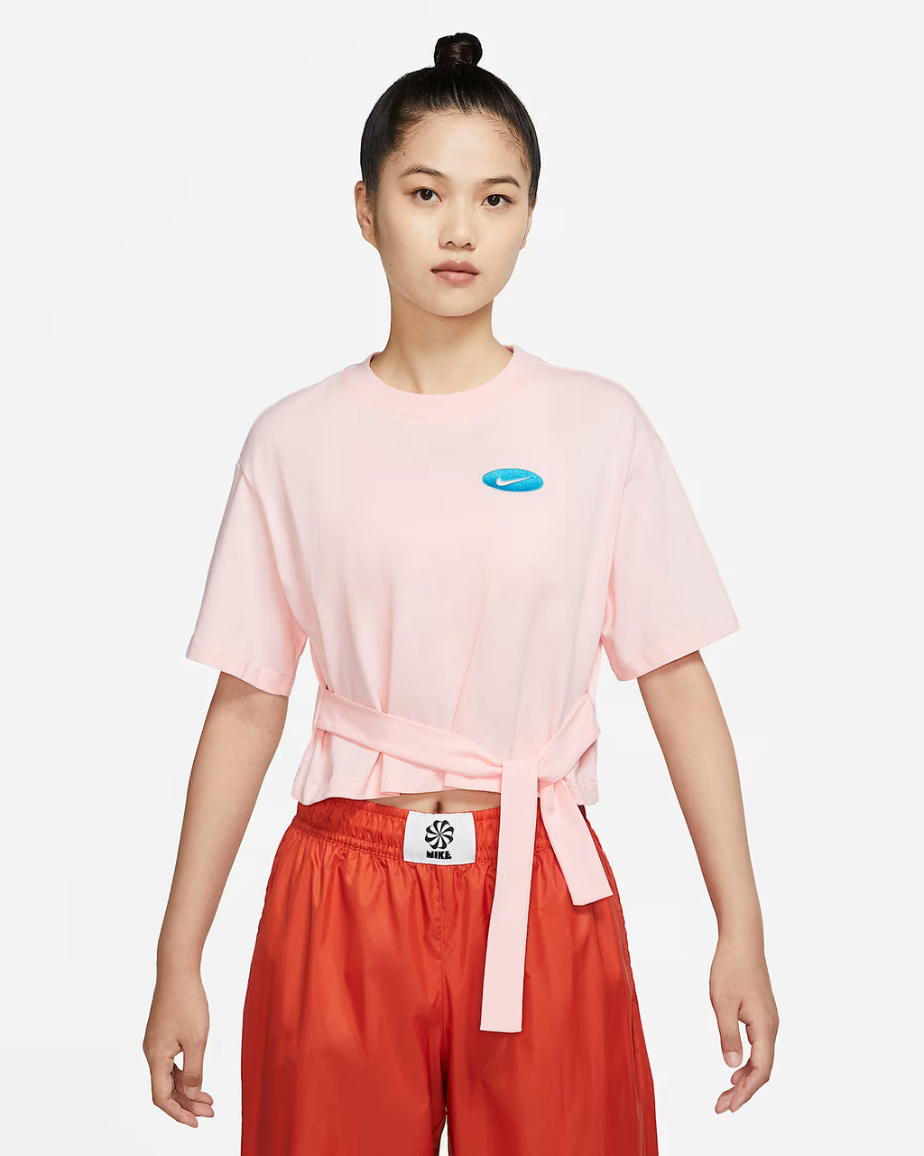 Nike Iconic Short Sleeve Tie Top