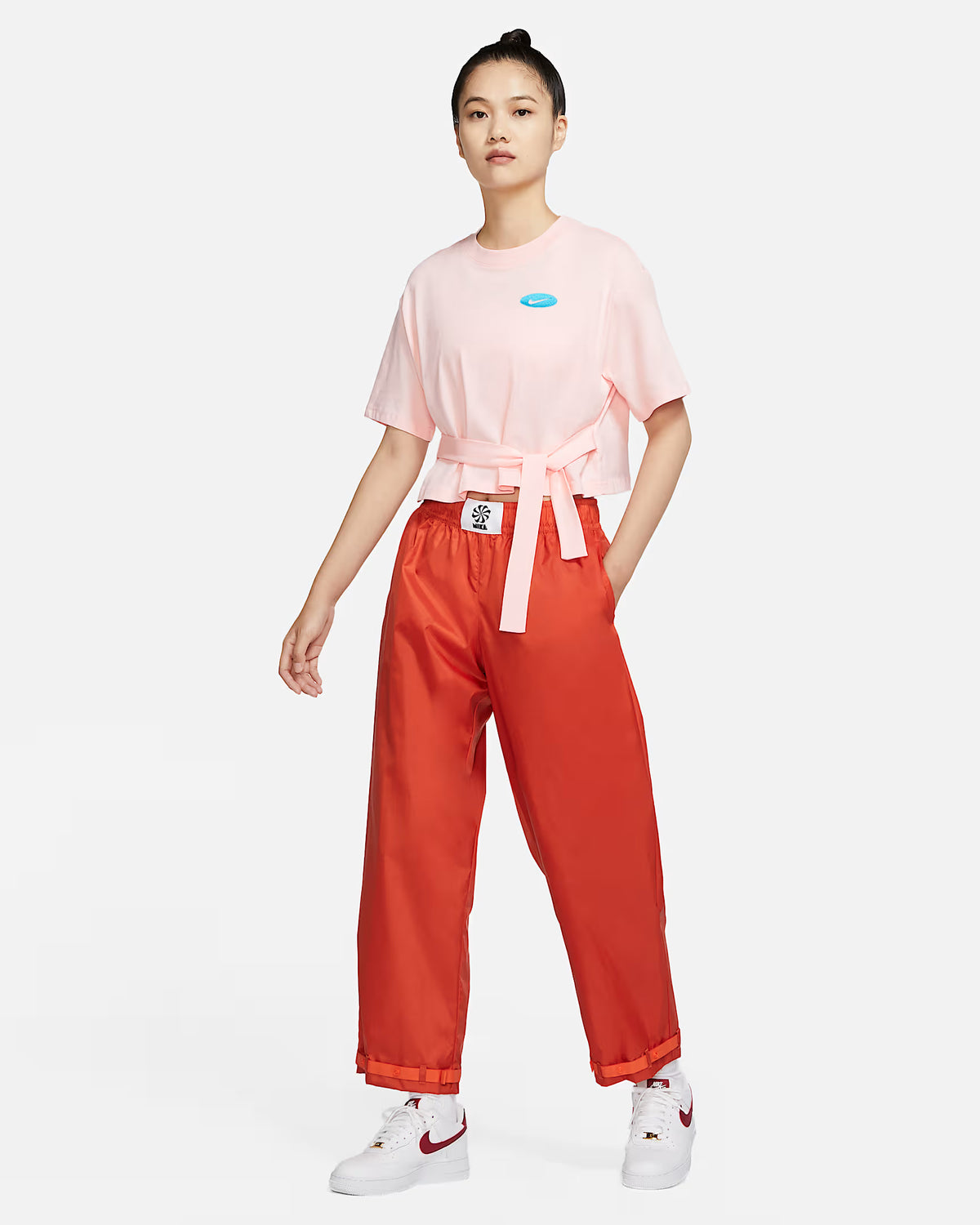 Nike Iconic Short Sleeve Tie Top